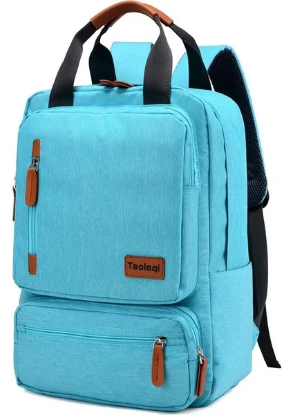 Sıradan Iş Erkekler Sırt Çantası Işık 15 Inç Dizüstü Torba Su Geçirmez Oxford Cloth Lady Hırsını HırsızlıkSırt Çantası Gri Renk: Gökyüzü Mavisi/boyut: 27X15X42CM (Yurt Dışından)