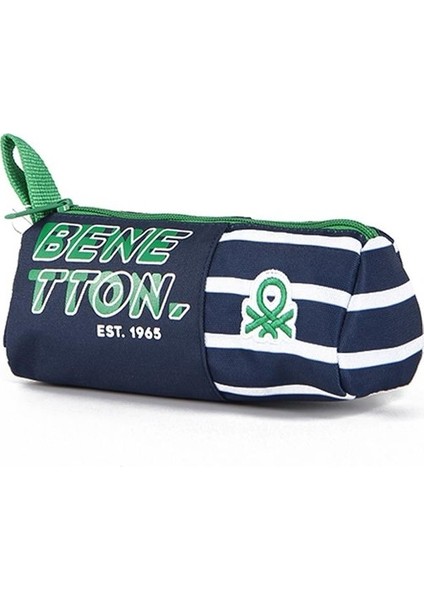 Tek Bölmeli Siyah Yeşil Yazılı Kalem Çantası 03749