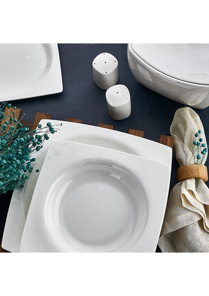 AR 45002 Bone Square Porselen 60 Parça Yemek Takımı fiyatları