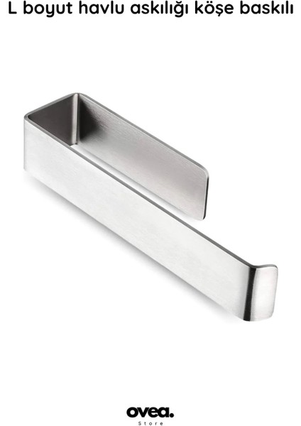 2 Li Set / Paslanmaz Çelik Havluluk ve Tuvalet Kağıtlığı / Yapışkanlı Tasarım / 26 Cm-18 cm indirimleri