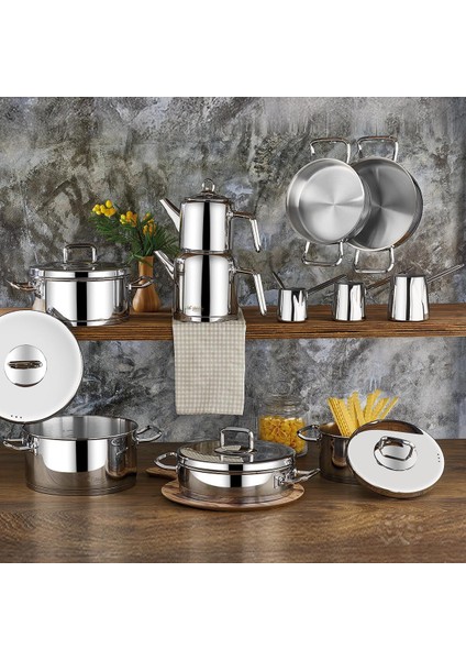 Vento Prestige Steel 20 Parça İdeal Çelik Çeyiz Seti