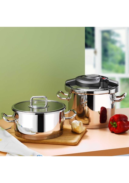 Touch & Cook Kanka Düdüklü Tencere Seti 6 + 4 Litre