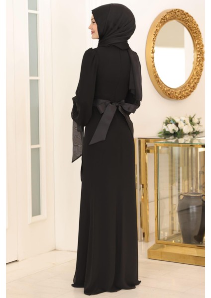 Firuze Tesettür Abiye Siyah fırsatları