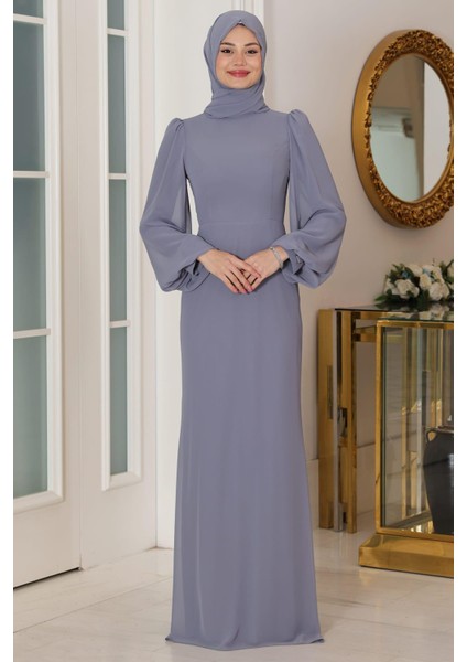 Firuze Tesettür Abiye Gri fırsatları