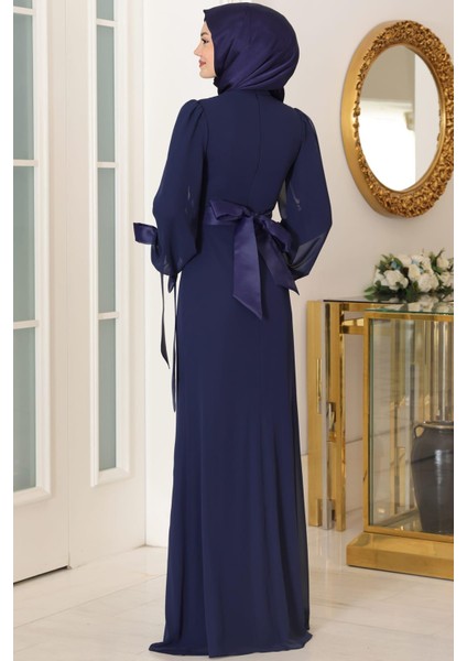 Firuze Tesettür Abiye Lacivert fırsatları