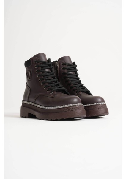 Fiora Özel Tasarım Kadın Kışlık Kalın Tabanlı Acı Kahve Bot fırsatları