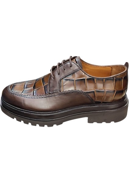 Yüksek Taban Erkek Ayakkabı Kahverengi fiyatları