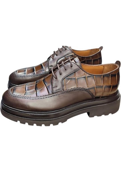 Yüksek Taban Erkek Ayakkabı Kahverengi fırsatları