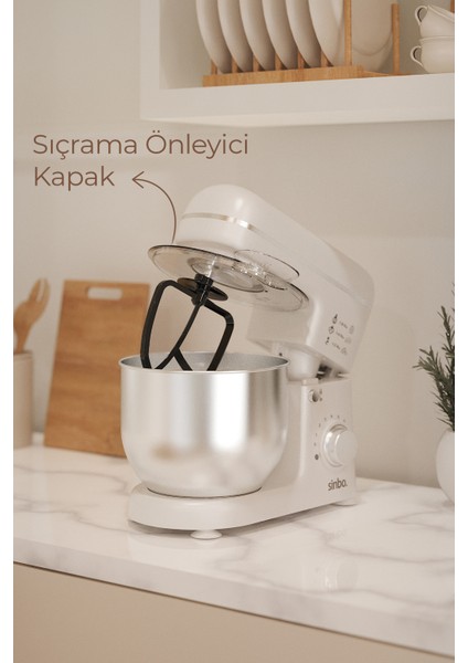 SMX-2771 Standlı Mikser| 1300W, 5l, Çok Fonksiyonlu Stand Mikser - Mutfak Şefi