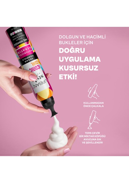 Style Guide Iconic Curl Hacimli Bukleler Sağlayan Saç Köpüğü-Güçlü Tutuş-Vegan-200 ml fırsatları