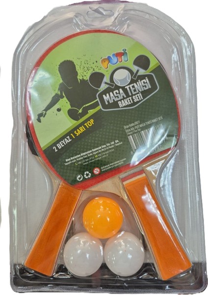 Putı Masa Tenısı Setı 2 Raket 3 Top 11677