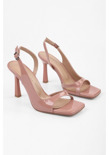 Kadın Tobian Somon Rugan Topuklu Ayakkabı