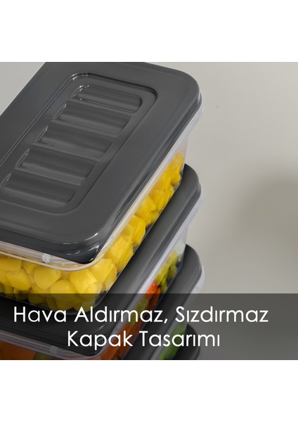 32 Parça Mikrodalga ve Difrize Uygun Saklama Kabı - 2X2400ML 6X1170ML 12X600ML 12X240ML Antrasit fırsatları