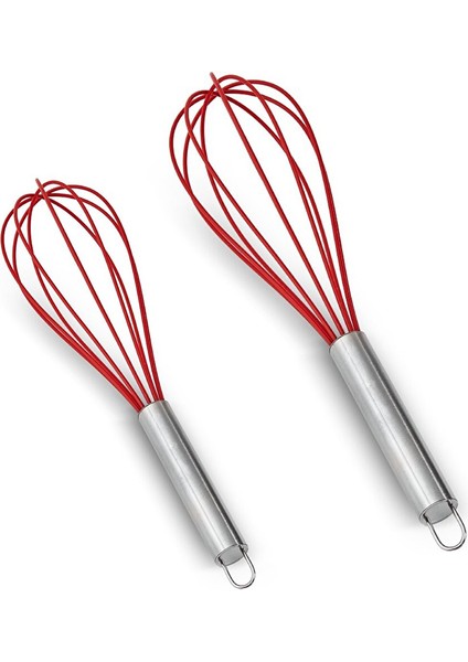 Dailytools Silikon Çırpıcı Set Kırmızı 2 Parça