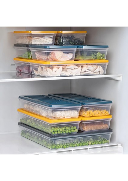 17 Parça Mikrodalga Difrize Uygun Saklama Kabı - 1X2400ML 2X1170ML 2X1200ML 4X600ML 8X240ML Antrasit indirimleri