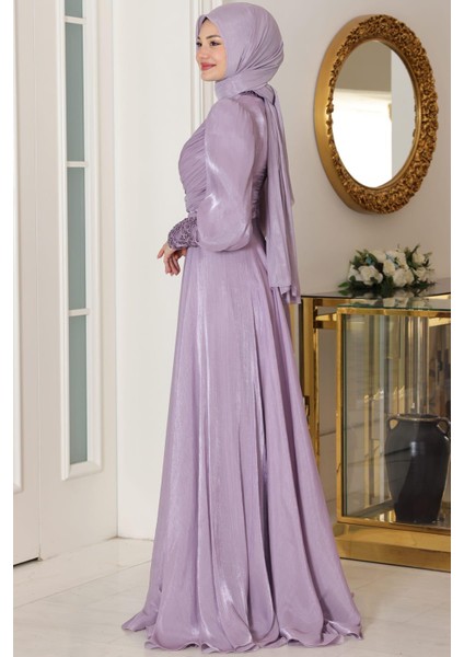 Yağmur Tesettür Abiye Lila fırsatları