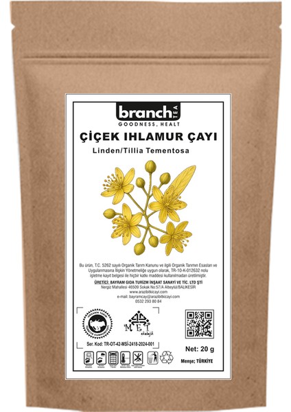 Organik Doypack Çiçek Ihlamur Çayı
