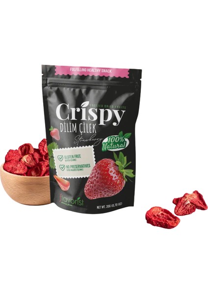 Dondurularak Kurutulmuş Çilek Dilimleri 20 gr 2'li Paket fiyatları