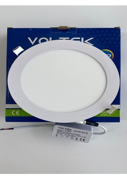 12W Sıva Altı LED Panel Beyaz Kasa (beyaz ışık)