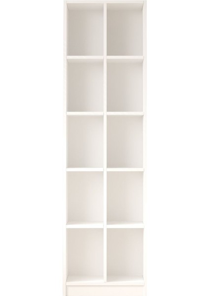 Oscer Geniş Kitaplık 10 Raflı 180CM Beyaz Osc1-W fırsatları