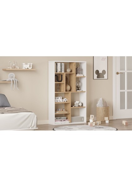 Korrion Kitaplık 124CM Sepet-Beyaz Kor1-Sw modelleri