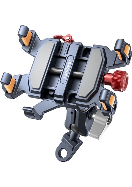 Profesyonel Alüminyum Alaşım Motosiklet & Bisiklet Uyumlu Telefon Tutucu – Ayarlanabilir Kilit Mekanizmalı, Su ve Darbe Dayanıklı, Çift Kilitleme Sistemi, Dikiz Ayna Montajlı Lanparte TX02-Z
