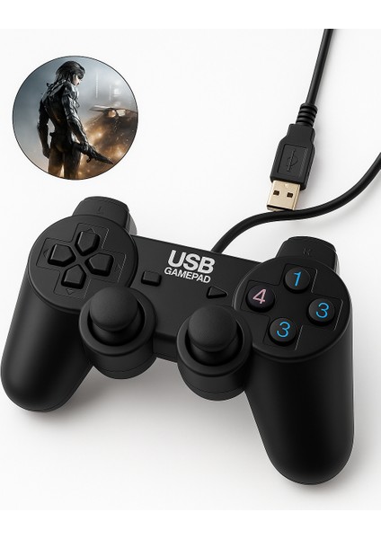 Yüksek Kaliteli Joystick Kablolu Oyun Kolu Pc Uyumlu