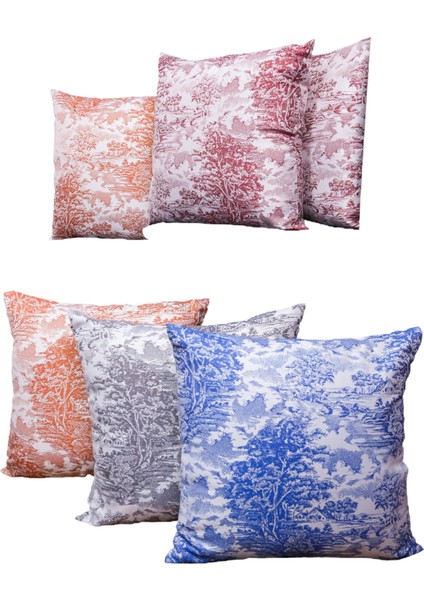 Yüksek Kaliteli Desenli Jakarlı Dokuma Kumaş 45 x 43 cm (İçi Dolu) Gri Ağırlıklı fırsatları
