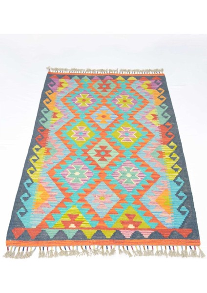 Yün Iplikten El Dokuma Afgan Kilim 82X124 cm (1.02 M²) fiyatları