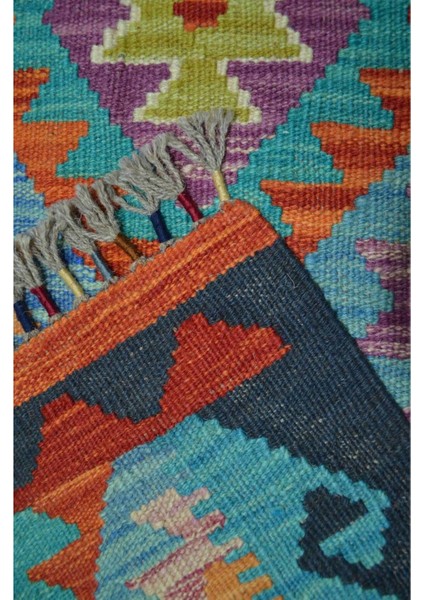 Yün Iplikten El Dokuma Afgan Kilim 82X124 cm (1.02 M²) indirimleri