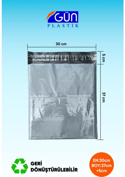 Cepli Kargo Poşeti 30 x 37 + 5 cm (100 Adet)
