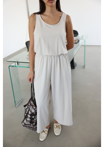 Kalın Askılı Beli Lastikli Modal Tulum fiyatları