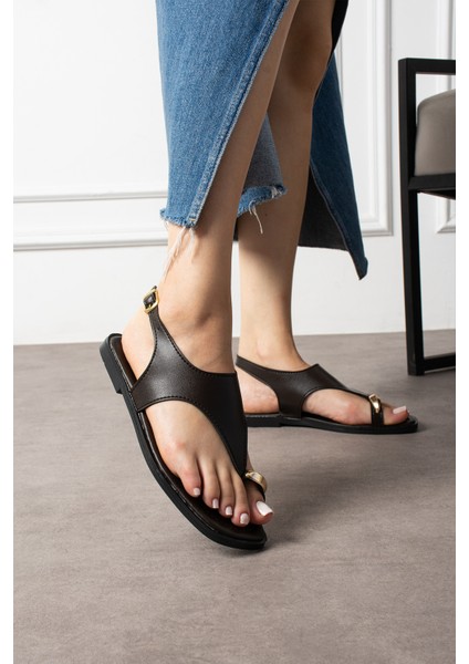 Maria Kadın Gold Yüzük Detaylı Günlük Sandalet fiyatları