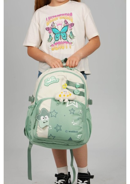 Lisanslı Twil Yıldız Desenli Günlük Sırt Çantası,peluş Oyuncak Hediyeli Okul Sırt Çantası modelleri