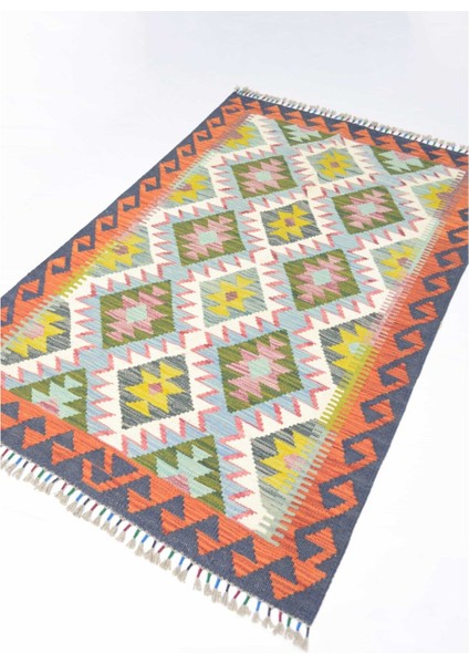 Yün Iplikten El Dokuma Afgan Kilim 100X150 cm (1.5 M²) modelleri