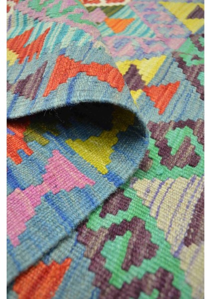 Yün Iplikten El Dokuma Afgan Kilim 83X125 cm (1.04 M²)