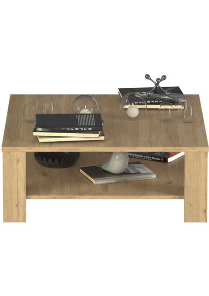New Line Kare Orta Sehpa - Florida Meşe 90X42X90 cm modelleri