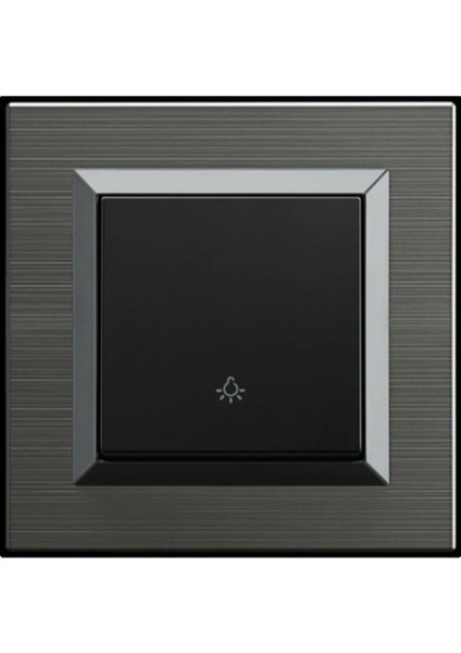 Ovivo Quantum Manyetik Gri Zil Anahtarı Light + Çerçeve Dahil