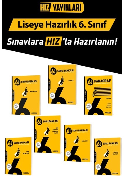 6. Sınıf Tüm Dersler Soru Bankası Seti Toplam 7 Kaynak 25-26 Sezon Güncel Baskı