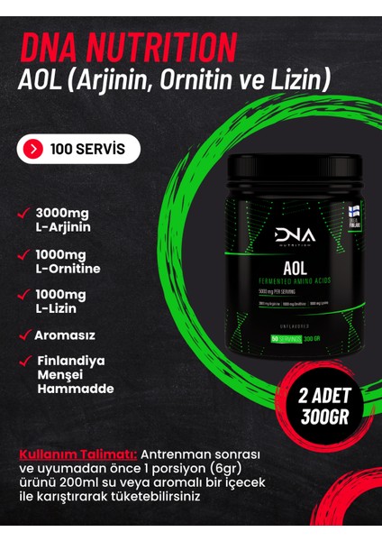 Aol Arjinin, Ornitin ve Lizin 300 gr x 2 Adet fiyatları