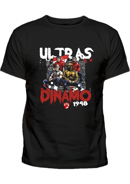 Ultras Dinamo Bükreş Fc Dinamo - Ultras 1948 Baskılı Pamuklu Tişört