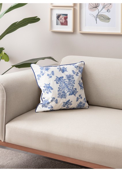 Elysian Premium Seri Mavi Özel Tasarım Kırlent Kılıfı, Dekoratif 43X43 fiyatları