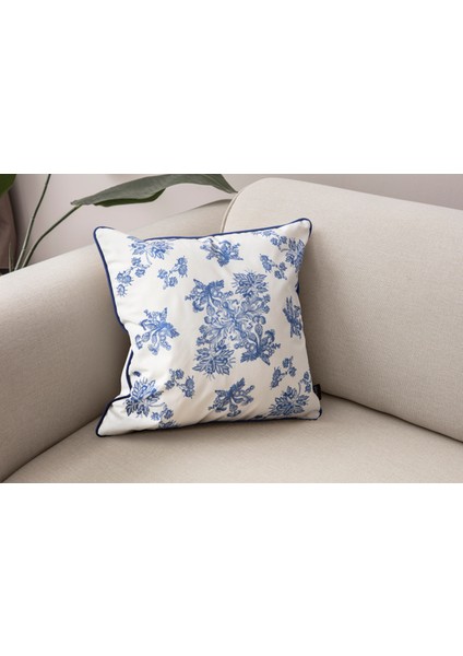 Elysian Premium Seri Mavi Özel Tasarım Kırlent Kılıfı, Dekoratif 43X43 modelleri