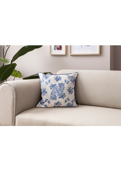 Elysian Premium Seri Mavi Özel Tasarım Kırlent Kılıfı, Dekoratif 43X43 fırsatları