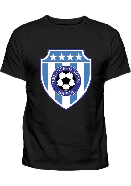 Pfk Çerno More Пфк Черно Море Baskılı Pamuklu T-Shirt