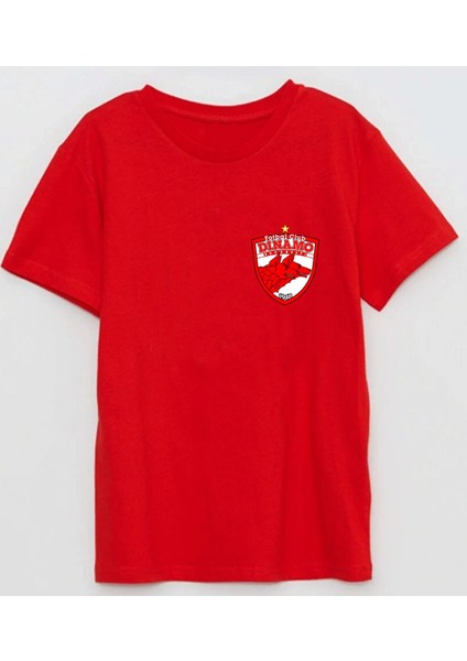 Dinamo București 1948 Kulüp Küçük Logo Baskılı Pamuklu Tshirt