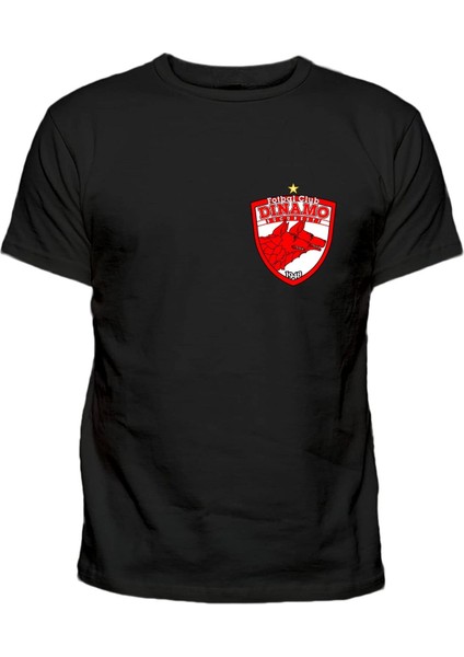Dinamo București 1948 Kulüp Küçük Logo Baskılı Pamuklu Tshirt