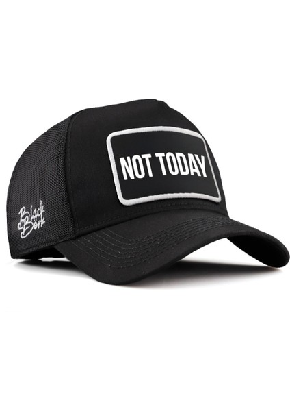 V2 Trucker Not Today - 2 Kod Logolu Unisex Siyah Şapka (Cap)