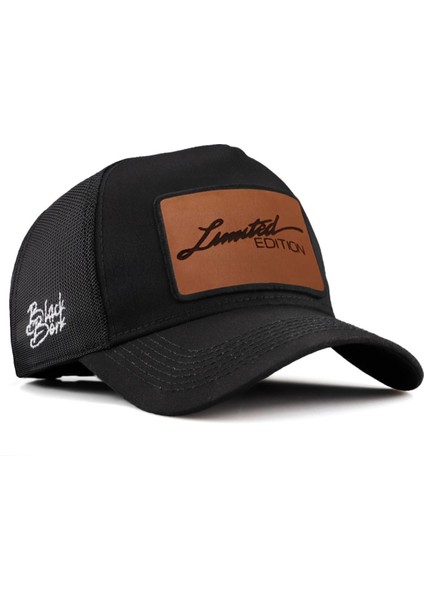 V2 Trucker Limited Edition - 5 Kod Logolu Unisex Siyah Şapka (Cap)