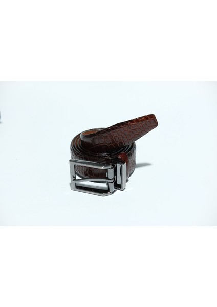 %100 Deri 3.5 cm Tbk 002 Kroka Desen Rugan Bordo